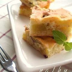 A picture of Oil-free Sweet Potato Soy Milk Cream Cake.