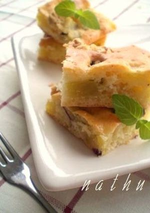 A picture of Oil-free Sweet Potato Soy Milk Cream Cake.