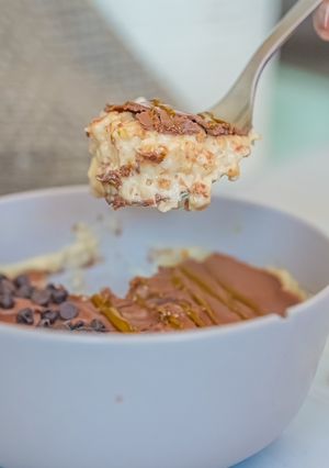 Una foto de Bol proteico con tortitas de arroz