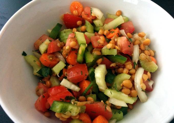 How to Make Quick Lentil Salad