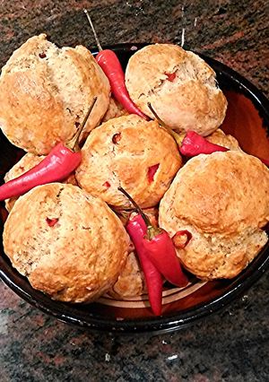 A picture of Chili bread!.