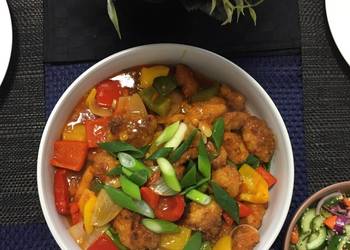 Popular Cuisine Sweet and Sour baked Chicken Home Style