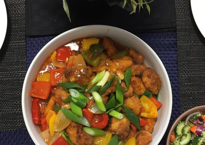 Recipe of Super Quick Homemade Sweet and Sour (baked) Chicken
