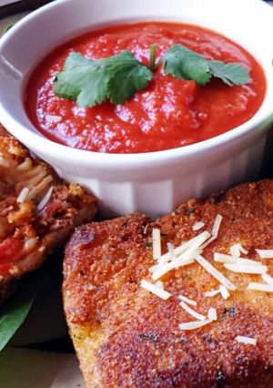 A picture of Ray's' ~Fried Lasagna Squares~.