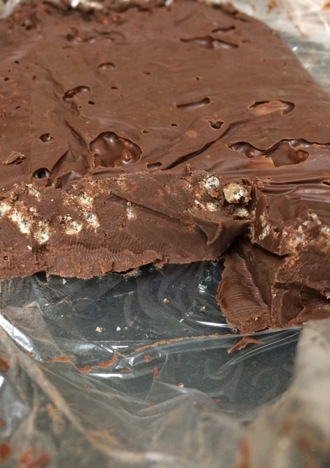 Una foto de Turrón de chocolate