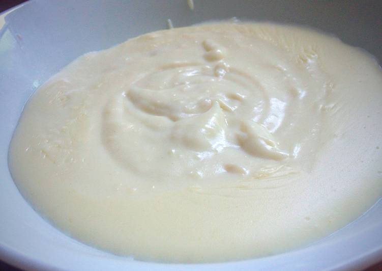 Steps to Prepare Homemade Butterless White Sauce (Béchamel)