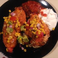 A picture of Pico De Gallo Stuffed Chicken.