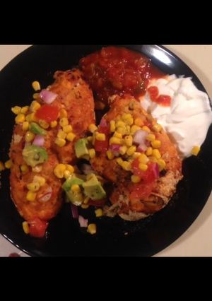 A picture of Pico De Gallo Stuffed Chicken.