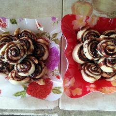 A picture of Cinnabon rolls..