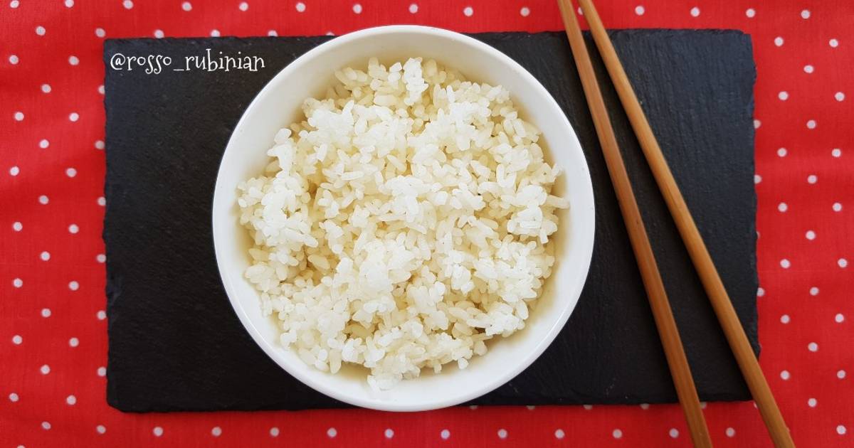 Ricetta Riso bianco al vapore (Ssalbap) per preparazioni coreane e piatti  orientali di rosso rubinian - Cookpad