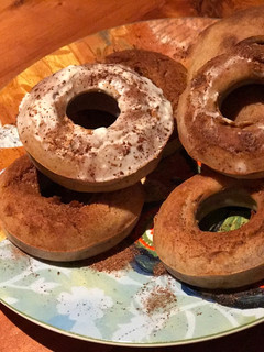 Una foto de Donas de banana sin gluten y veganas