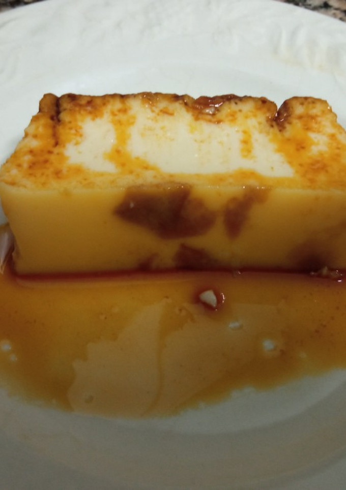 Una foto de Flan