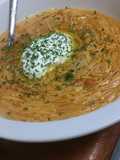 Fresh tomatoe fideo