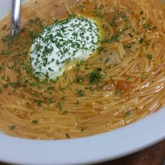 A picture of Fresh tomatoe fideo.