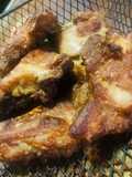 Simple Air Fried Chicken - marinated in lemon & oyster sauce