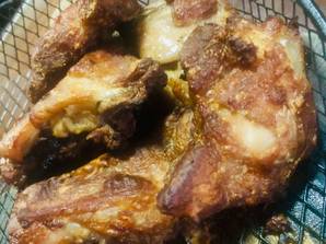 Simple Air Fried Chicken - marinated in lemon & oyster sauce