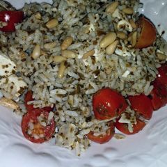 A picture of Pesto Rice Salad.