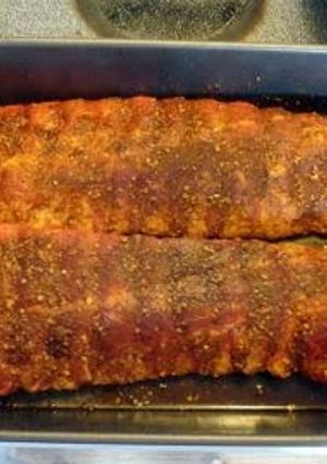 A picture of Tender baby back ribs.