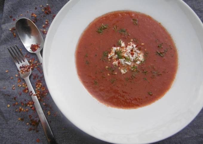 Steps to Prepare Any-night-of-the-week A bowl of homemade Tomato Soup