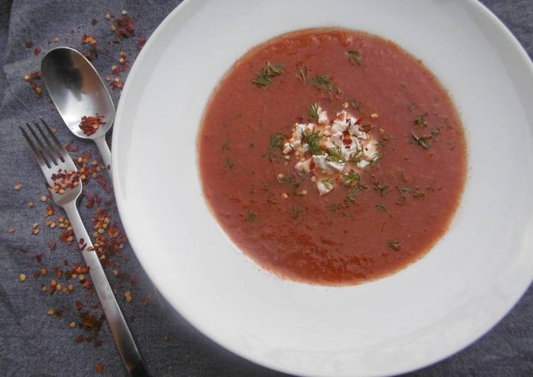 A bowl of homemade Tomato Soup