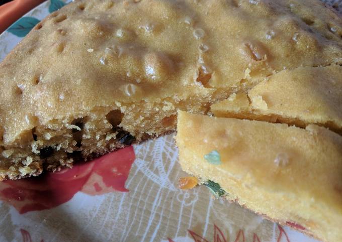 Recipe of Homemade Tutti fruiti custard cake