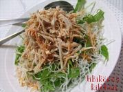 A picture of mizuna salad