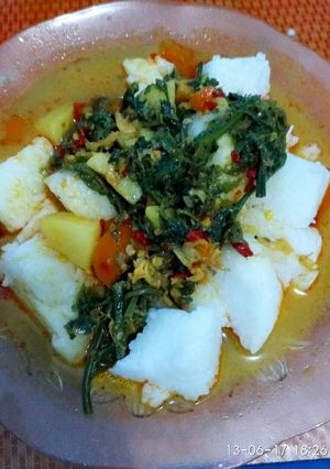 Foto resep Lontong sayur pakis praktis