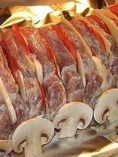 Фото Мясо "Гармошка".