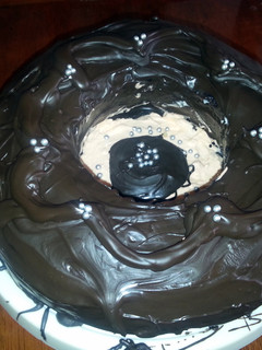 A picture of Dark fantasy cake.