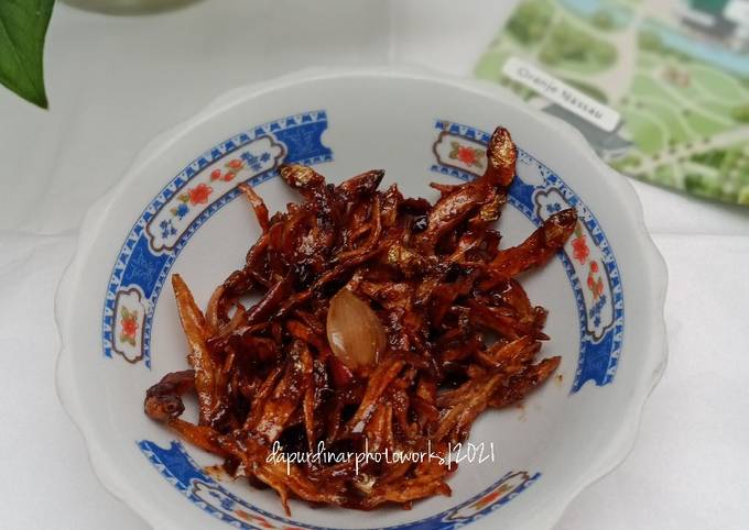 Ikan Teri Kering bumbu sambal terasi