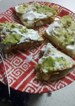 A picture of Chicken quesadillas.