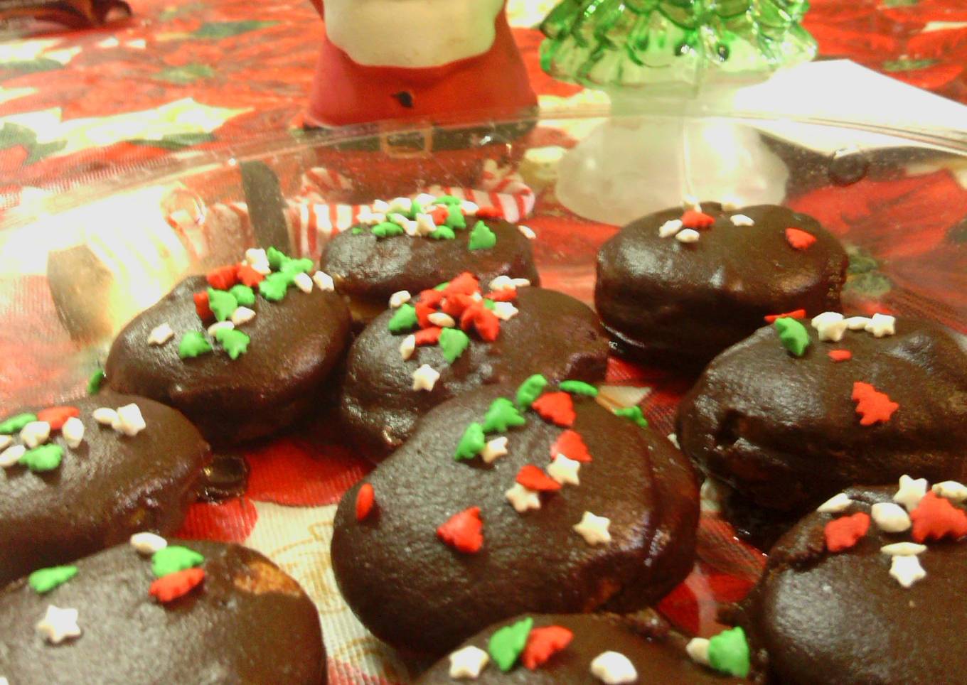 sunshine 's christmas chocolate peanutbutter cookies