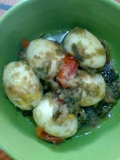 Foto resep Telor bumbu cabe ijo