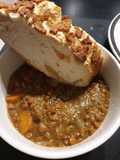 Lentil stew with crusty bread