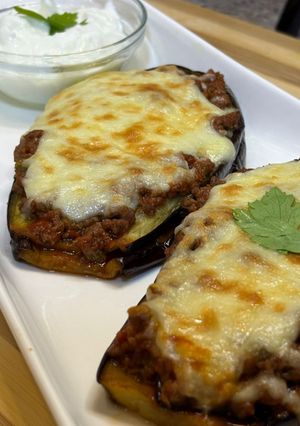 صورة لوصفة باذنجان باللحمة