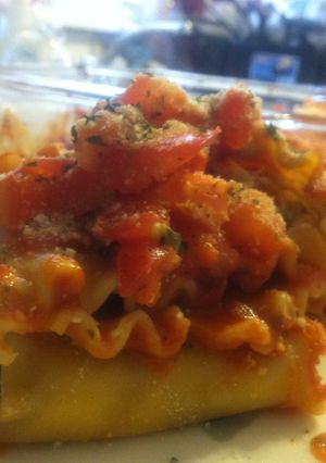 A picture of Ground Burger Cream Cheese Stuffed Shells.