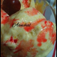 A picture of Mango icecream.