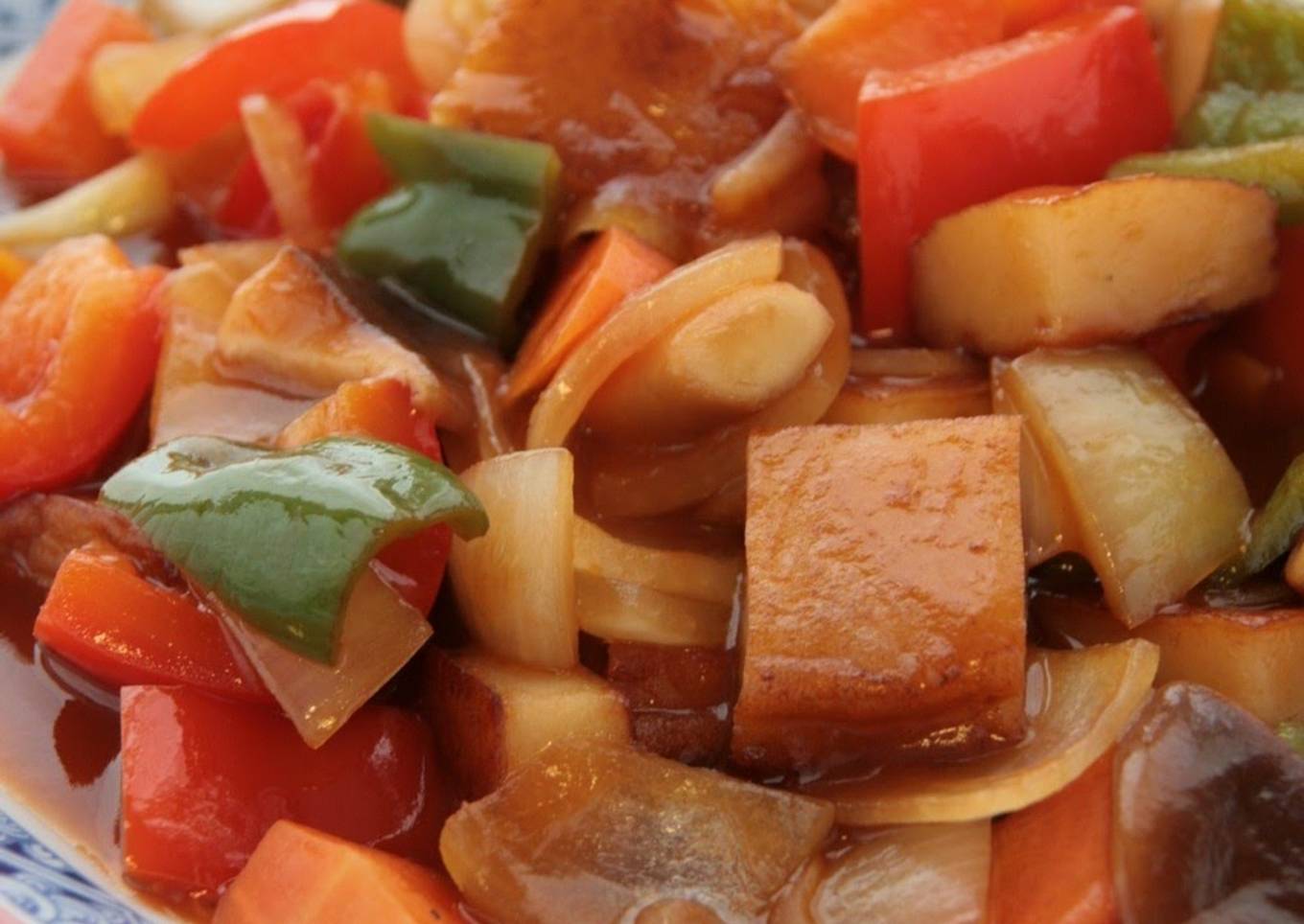 Black Vinegar Sweet N' Sour Stir-fry with Satsuma-Age