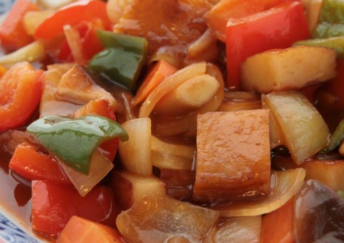 Black Vinegar Sweet N' Sour Stir-fry with Satsuma-Age