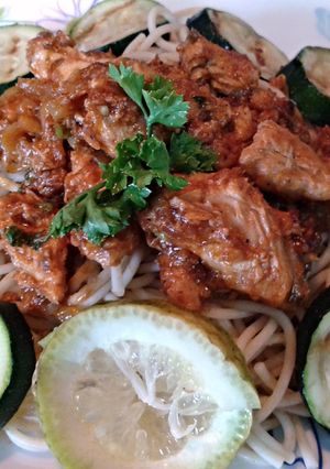 A picture of Tomato Jerk Salmon.