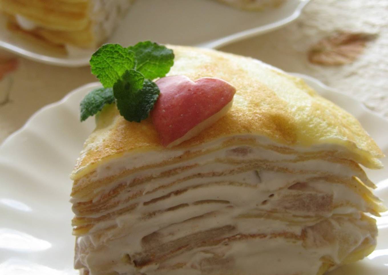 Cinnamon and Apple Rice Flour Milk Crepes