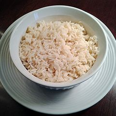 A picture of Basmati or Jasmati Rice, Basic Recipe.