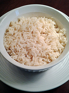 A picture of Basmati or Jasmati Rice, Basic Recipe.