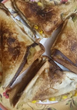 A picture of Patato corn sandwich!!.