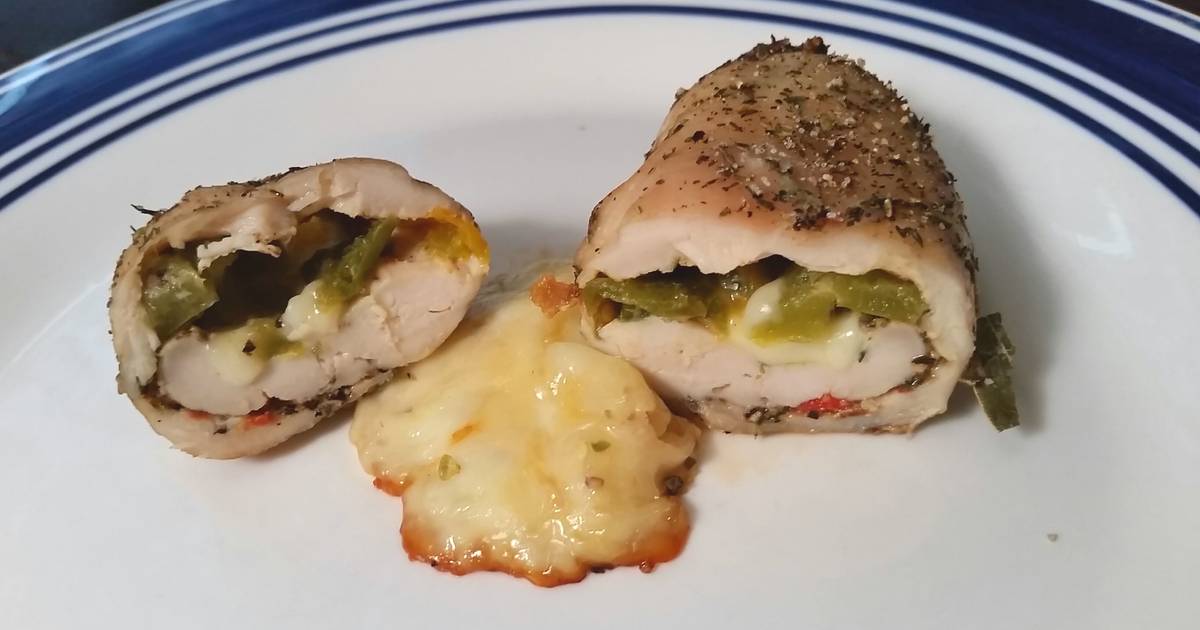 Jalapeño, cream cheese & mozzarella stuffed chicken Recipe by Tyler