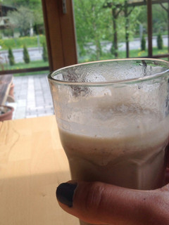 A picture of Banana Ice coffee milkshake.