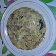 Tortilla picante con pulpo y verduras