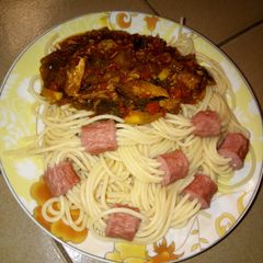 Sausage Spags A picture of Sausage Spags.