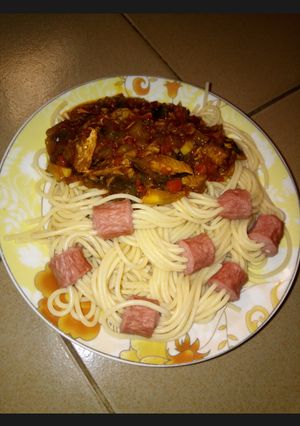 A picture of Sausage Spags.