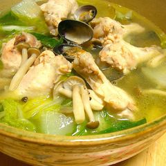 A picture of Asari Clam and Chicken Drumette Salt and Butter Hot Pot.